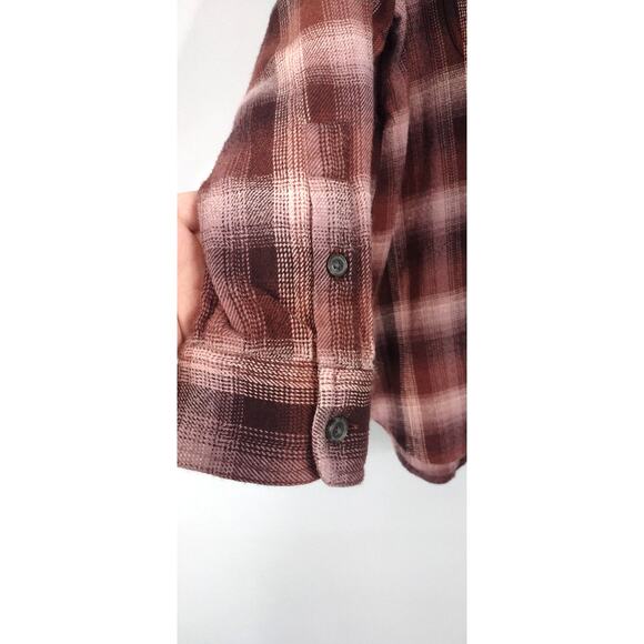 Madewell Womens Pink Plaid Button Front Shirt XL - Picture 7 of 13